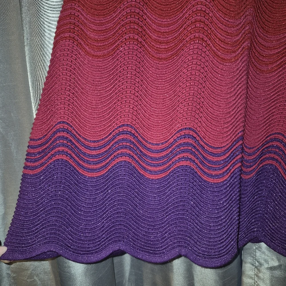 Multicolor Wave Pattern Dress - Picture 4 of 4